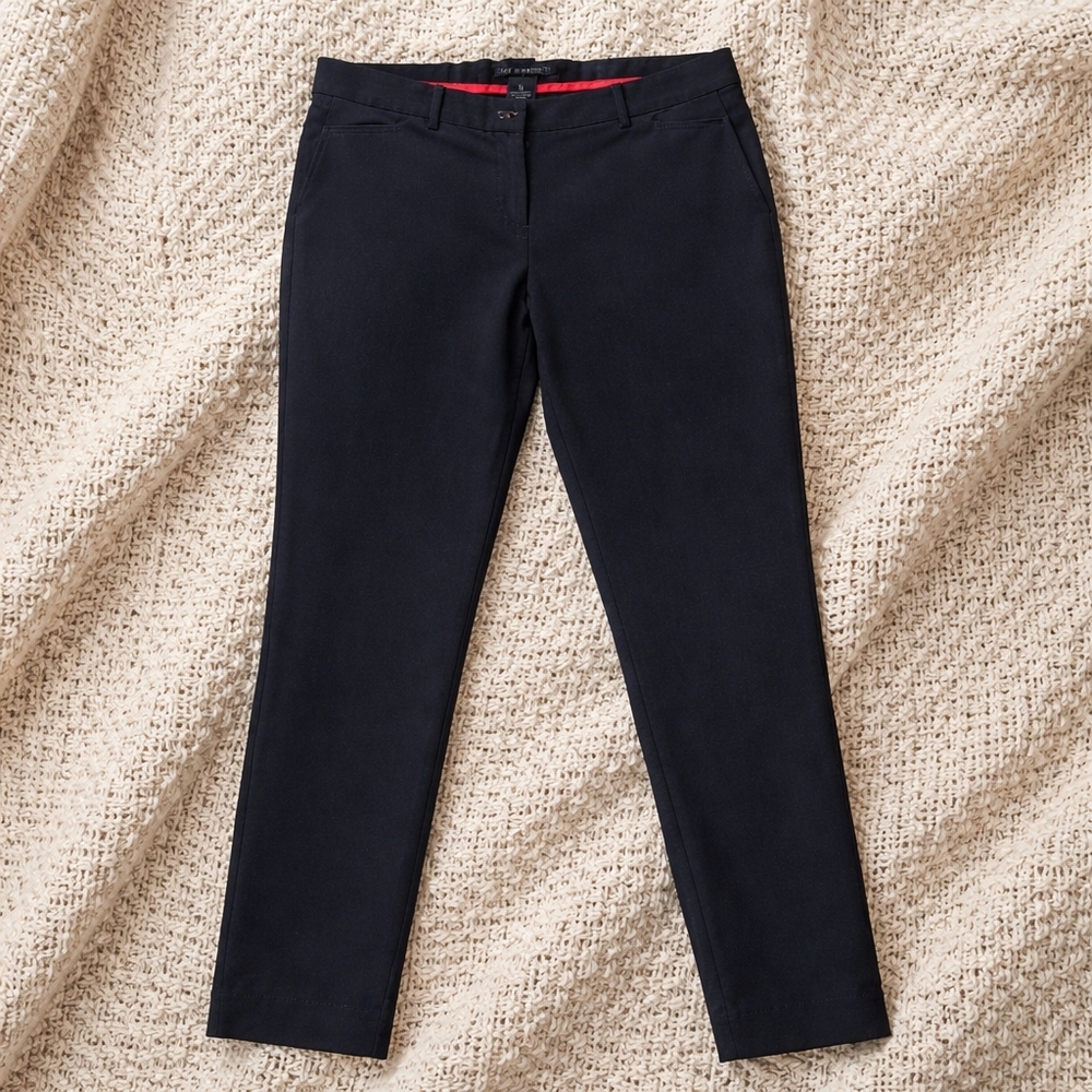 Zac & Rachel Black Pants with Coral Accent